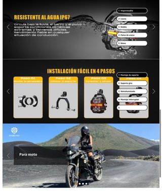 NUEVO! (260€) Faros LED Moto ECE E-Mark 120