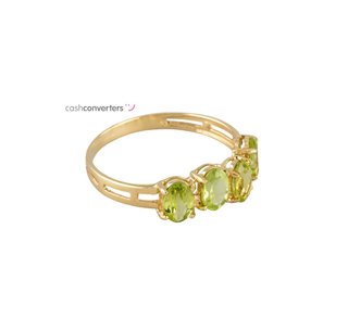 anillo oro 18k con piedra con circonita
