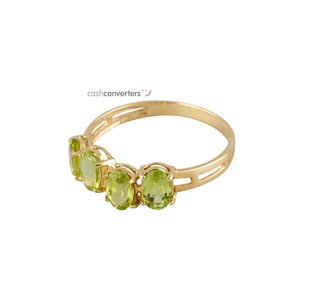 anillo oro 18k con piedra con circonita