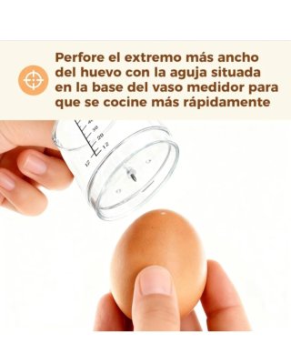 YASHE Cocedor de huevos para 7 huevos