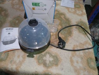 YASHE Cocedor de huevos para 7 huevos
