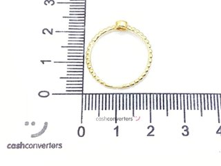 anillo oro 18k con piedra con circonita