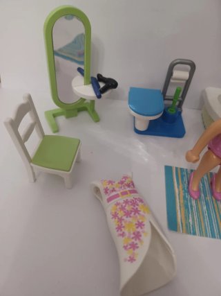 Playmobil Baño con Figura y Accesorios