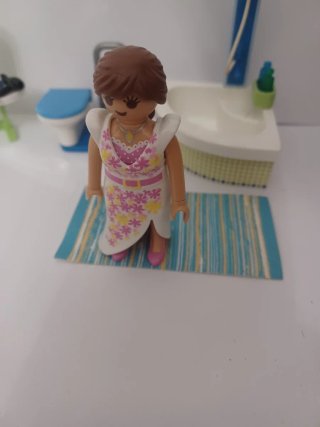 Playmobil Baño con Figura y Accesorios