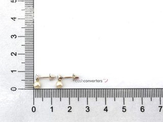 pendientes plata 925mm con piedra con circonita