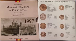 1997 MONEDAS ESPAÑOLAS DE CURSO LEGAL