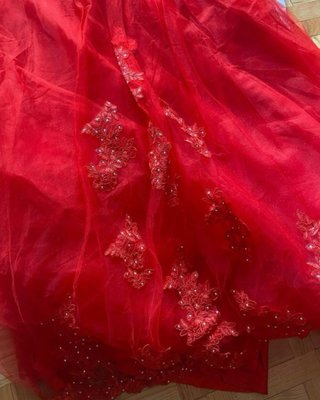 Vestido de 15 años rojo
