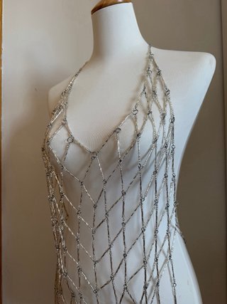 Joyas corporales elegantes plateadas