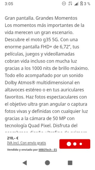 Motorola Moto G35 5G Verde 128GB