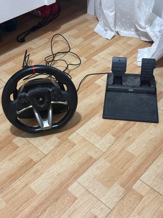 Volante y Pedales Gamer compatible con PC y plays