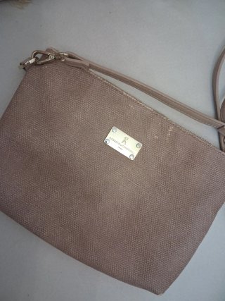 Borsetta tracolla Roberta di Camerino beige/rosa