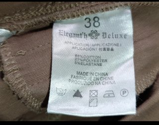 Pantalones marrones Elegant'h Deluxe T.38