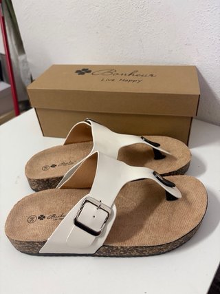 Bonheur Sandalo infradito donna bianco tg 36 nuovo