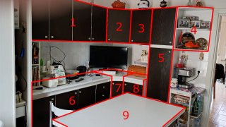 Arredamento cucina con piano cottura e forno