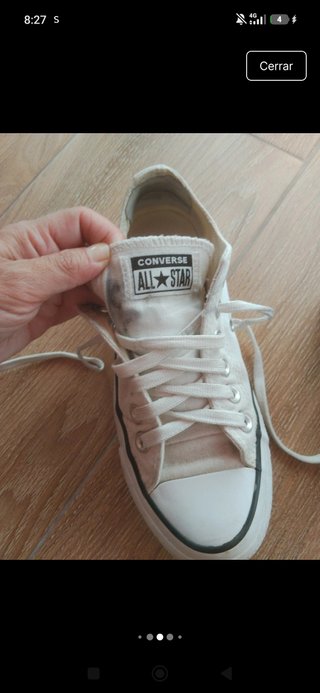 Converse All Star con plataforma número 35