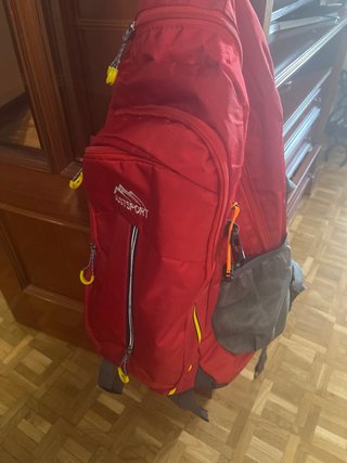 Mochila Montaña 55L JUSTSPORT Roja y Gris