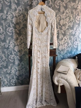 Vestido Novia Blonda Elástica T/L