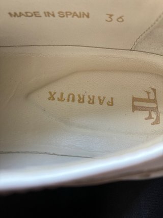 Zapatos Oxford FARRUTX Piel Blancos