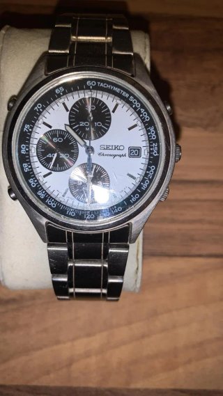 Reloj Seiko Chronograph Panda Vintage 7T32-7C60