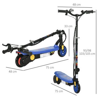 Patinete Eléctrico Plegable Niños Aiyaplay 120w