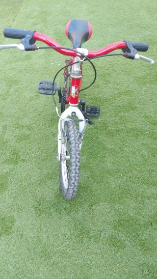 Bicicleta infantil roja