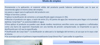250L Estabilizador de suelos: Corpi Seal