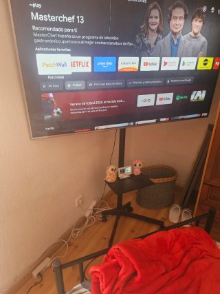 Soporte TV Portátil con Ruedas