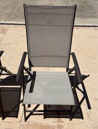 4 Sillones de Jardín Plegables Malaga