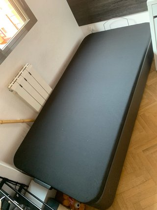 Canapé tapizado IKEA KVITSÖY 90x190 Marrón Oscuro