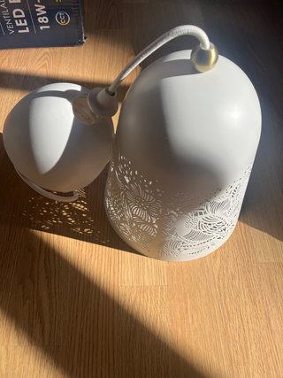 Lámpara de techo colgante blanca IKEA SOLSKUR
