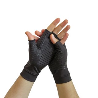 Guantes de compresión cobre sin dedos
