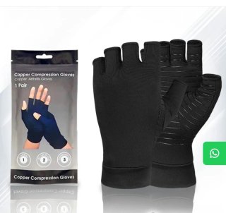 Guantes de compresión cobre sin dedos