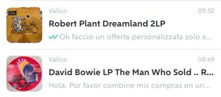 Lotto 2 LP: Robert Plant & David Bowie