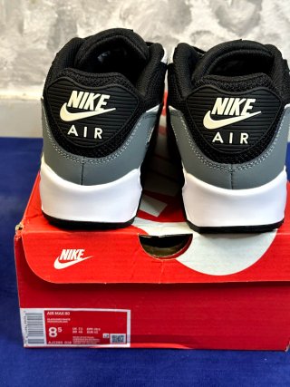 Nike Air Max 90 Scarpe Uomo Nero Grigio Bianco