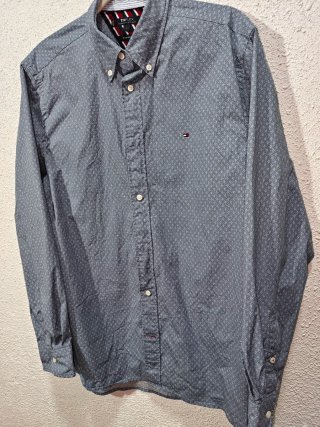 Camisa Tommy Hilfiger Estampada Azul Talla L