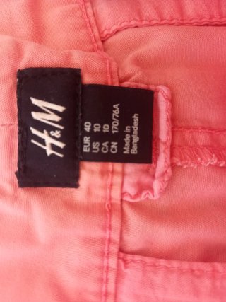 Shorts H&M Rosa Talla L