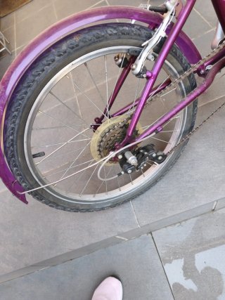 Bicicleta niña 20 morada BTWIN