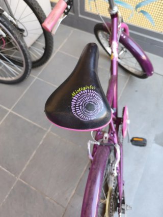 Bicicleta niña 20 morada BTWIN