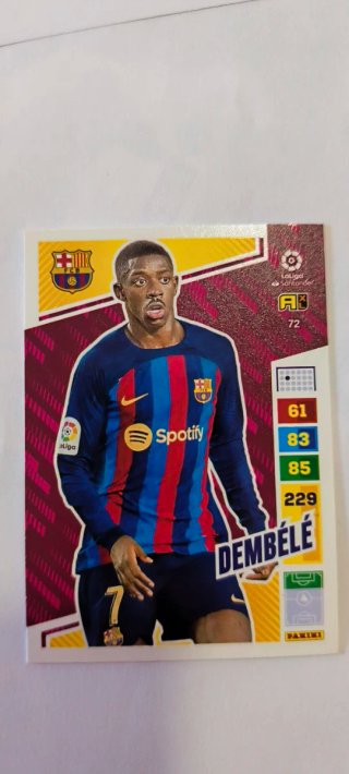 Cromo Panini Adrenalyn XL Dembelé 72