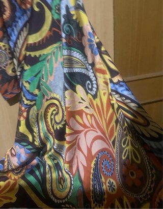Vestido Zara estampado asimétrico