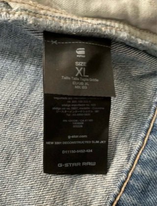 Chaqueta vaquera hombre de G-Star Raw (XL)