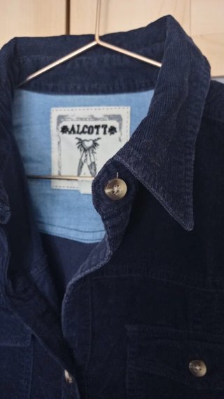 Camisa de pana Alcott azul marino