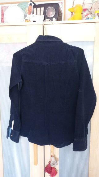 Camisa de pana Alcott azul marino