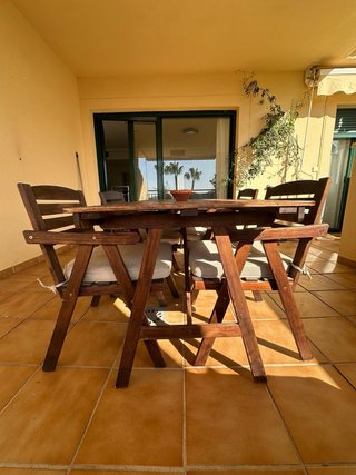 Conjunto Mesa y 4 Sillas Terraza
