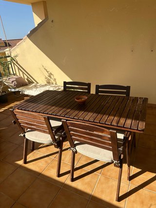 Conjunto Mesa y 4 Sillas Terraza