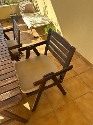 Conjunto Mesa y 4 Sillas Terraza
