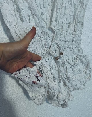 Mono de encaje blanco playa Talla XS/S