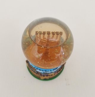 Palla di vetro Gerusalemme con Menorah