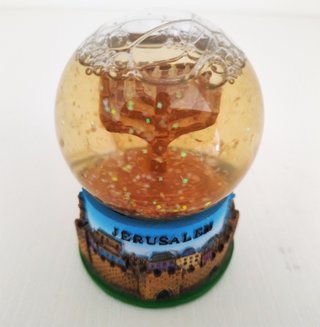 Palla di vetro Gerusalemme con Menorah