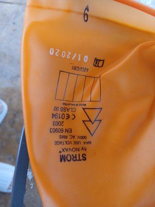 Guantes Aislantes Strom Clase 0 Naranja 1000V